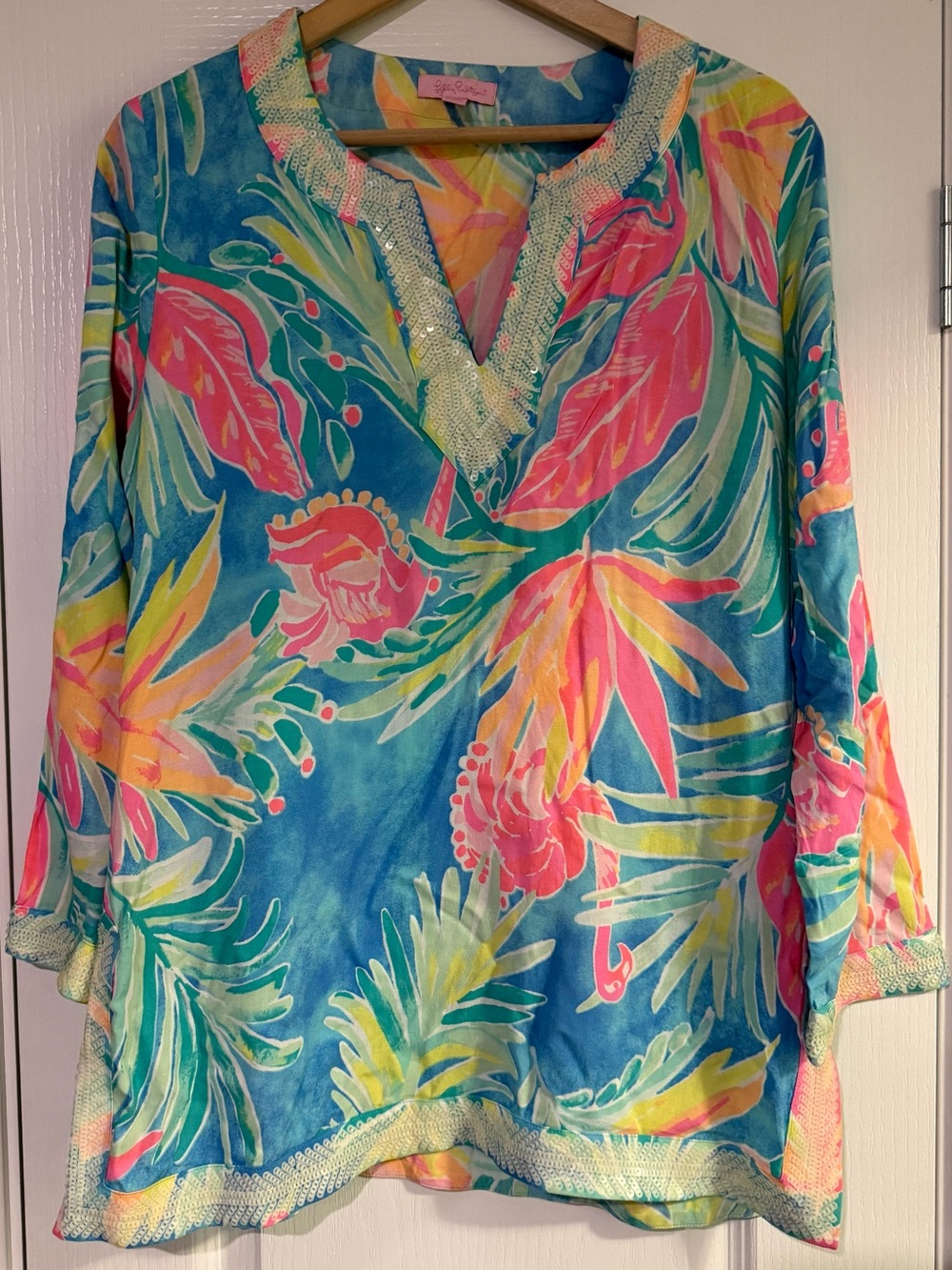 Lilly Pulitzer Renato Sequin Tunic Top